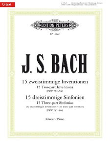 [290897] 15 Zweistimmige Inventionen BWV 772 - 786 / 15 dreistimmige Sinfonien (Inventionen) BWV 787 - 801