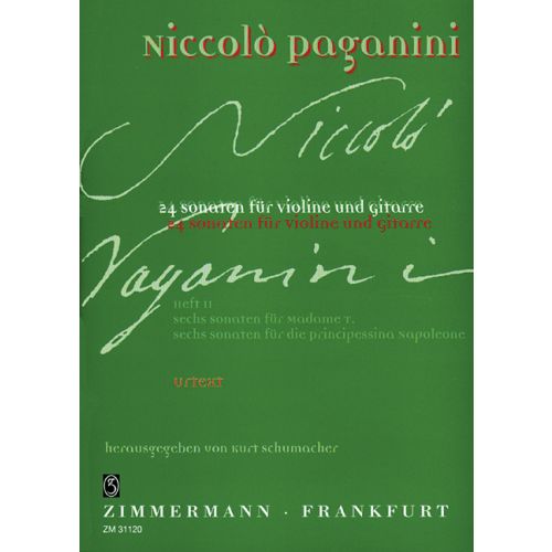 [8634] 24 Sonaten: Heft II Sechs Sonaten für Madame T. + Sechs Sonaten für die Principessina Napoleone