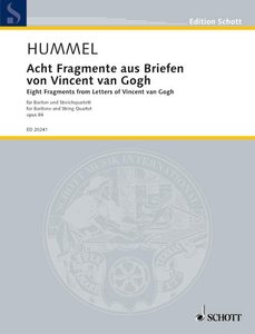 [210157] Acht Fragmente aus Briefen von Vincent van Gogh op. 84