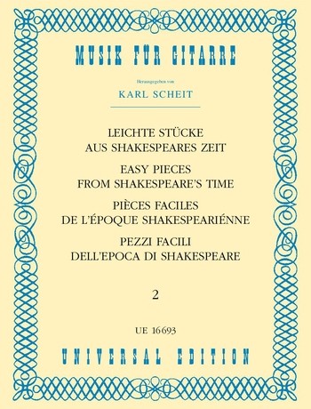 [78960] Leichte Stücke aus Shakespeares Zeit Band 2