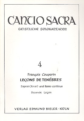 [93881] Lecons de tenebres, Seconde lecon pour le Mercredy