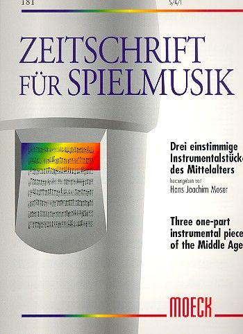 [177291] 3 einstimmige Instrumentalstücke des Mittelalters