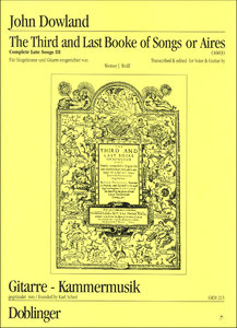 [GKM-00213] The Third Booke of Songes or Aires - In darknesse let mee dwell