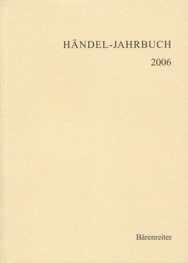 [192519] Händel-Jahrbuch 2006