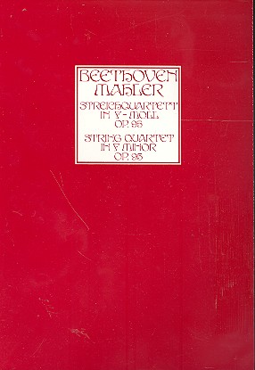 [108985] Streichquartett f-moll op. 95 bearbeitet von Gustav Mahler für Streochorchester