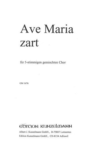 [100803] Ave Maria zart