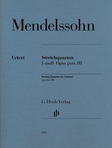 [HN-00678] Streichquartett f-moll op. post. 80