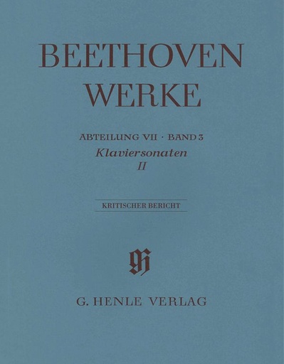 [HN-04253] Klaviersonaten II, Abteilung VII Band 3 - Kritischer Bericht