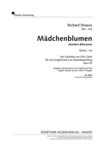 [113999] Efeu op. 22 / 3 (Es-Dur)