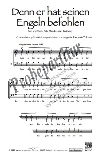 [319106] Denn er hat seinen Engeln befohlen aus "Elias"