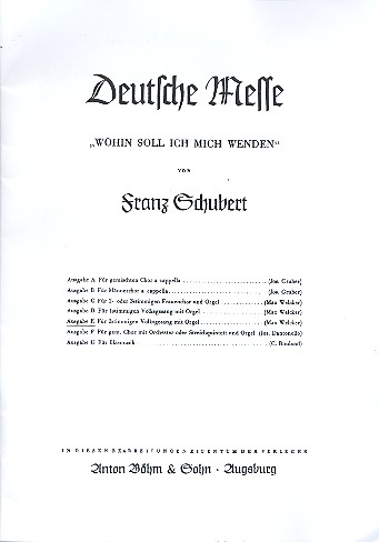 [91081] Deutsche Messe, D 872 - SA