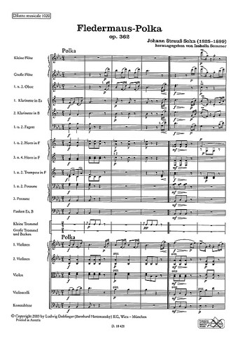 [DM-01020-PA] Fledermaus-Polka op. 362