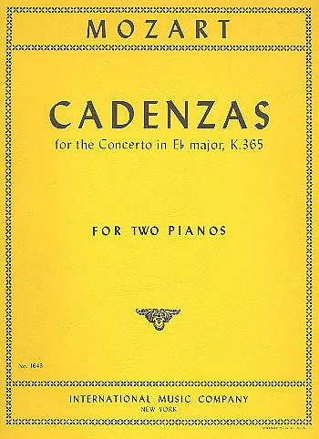 [60477] Cadenzas Es-Dur KV 365