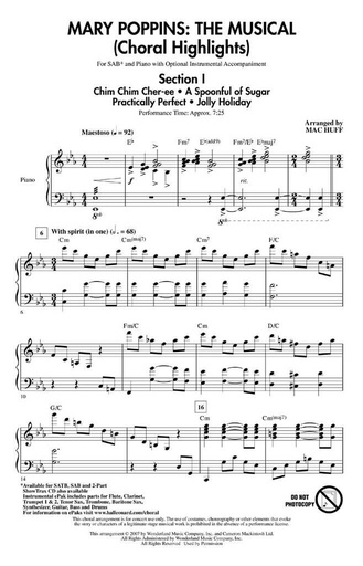 [206414] Mary Poppins : The Musical - Choral Highlights