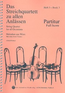 [292461] Das Streichquartett zu allen Anlässen Band 3 - Melodien aus Wien