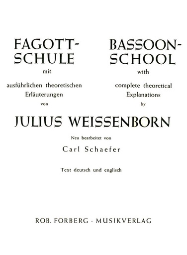 [102450] Fagottschule