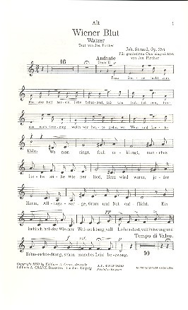 [191608] Wiener Blut op. 354