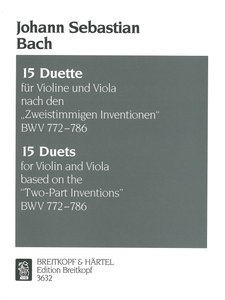 [58125] 15 Duette BWV 772-786 nach den "Zweistimmigen Inventionen"
