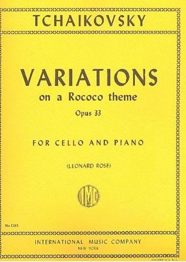 [64372] Variations on a Rococo theme op. 33