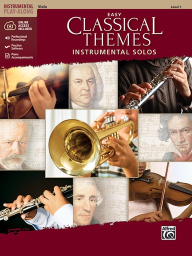 [400840] Easy Classical Themes Instrumental Solos