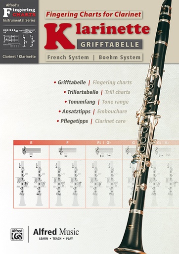 [400854] Klarinette - Grifftabelle (French System / Boehm System)