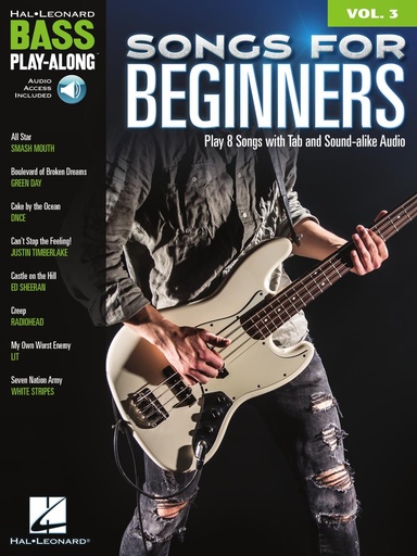 [402865] Songs for Beginners - Bass Play-Along Vol. 3