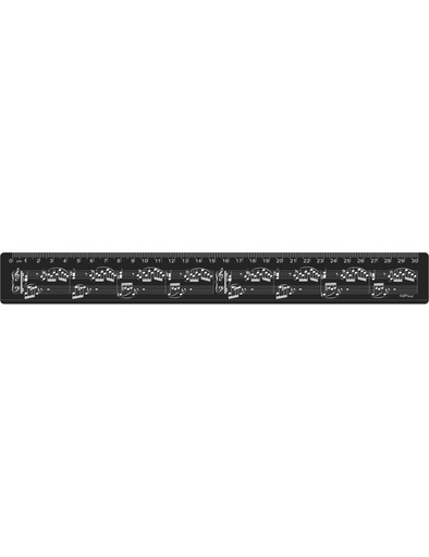 [403115] Lineal Sheet Music 30cm Schwarz