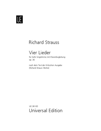 [403791] Vier Lieder op. 36 - tiefe Stimme