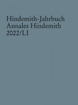 [404113] Hindemith-Jahrbuch
