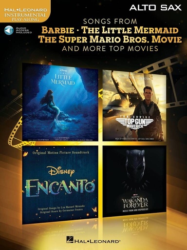 [504161] Songs from Barbie, The Little Mermaid, The Super Mario Bros. Movie and More Top Movies - Altsaxophon