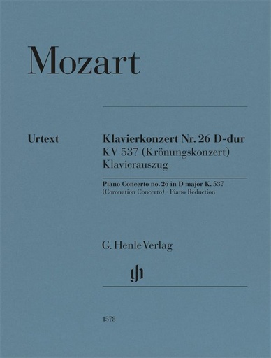 [505231] Klavierkonzert Nr. 26 D-Dur KV 537 "Krönungskonzert"