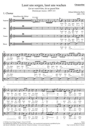 [506663] Lasst uns sorgen, lasst uns wachen BWV 213