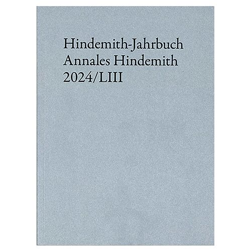 [509418] Hindemith-Jahrbuch / Annales Hindemith 2024/LIII