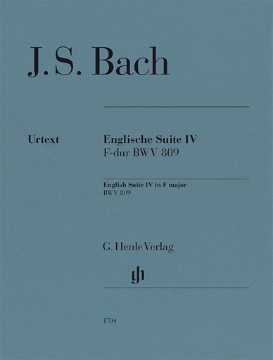 [509426] Englische Suite IV F-Dur BWV 809