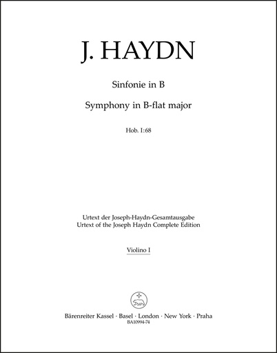 [509741] Sinfonie Nr. 68 B-Dur Hob. I:68