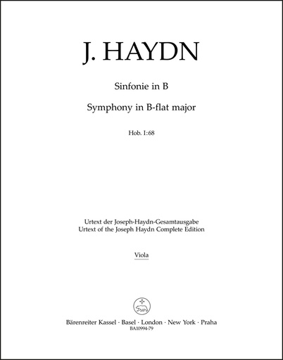 [509743] Sinfonie Nr. 68 B-Dur Hob. I:68