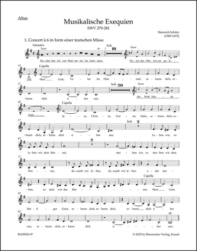 [509810] Musikalische Exequien SWV 279-281