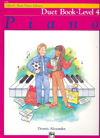 [509975] Alfred's Basic Piano Library - Duet Book Level 4