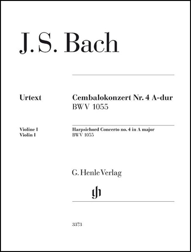 [510194] Cembalokonzert Nr. 4 A-Dur BWV 1055