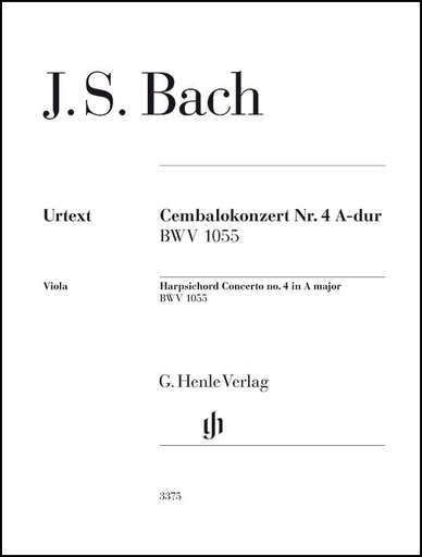 [510196] Cembalokonzert Nr. 4 A-Dur BWV 1055