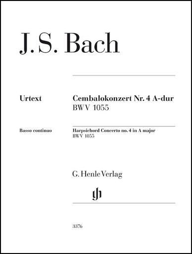 [510198] Cembalokonzert Nr. 4 A-Dur BWV 1055