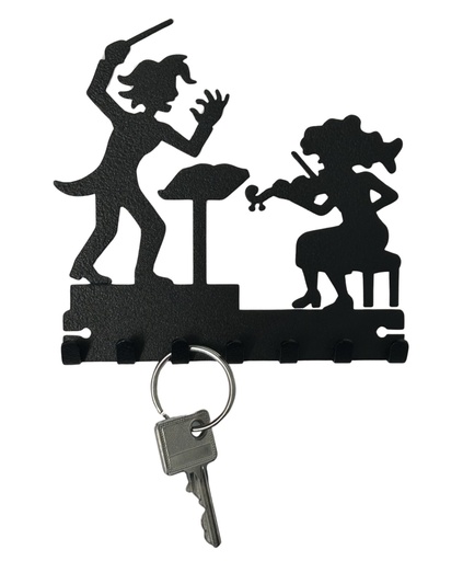 [510206] Schlüsselboard Dirigent & Geigerin 12cm