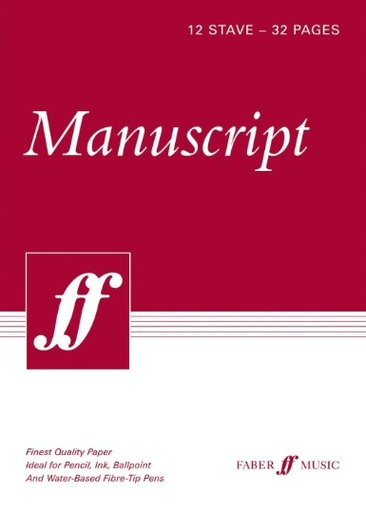 [510604] Manuscript Book A4 12-stave
