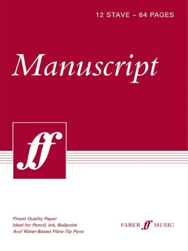 [510607] Manuscript Spiralbound Book, 12-stave