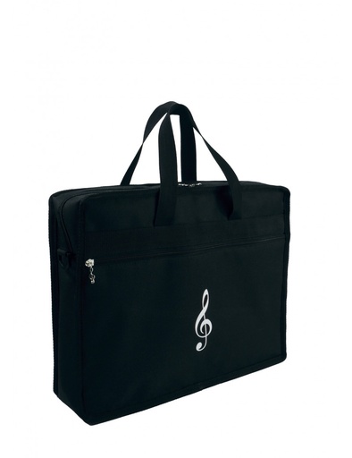 [510928] Music portfolio bag g-clef black