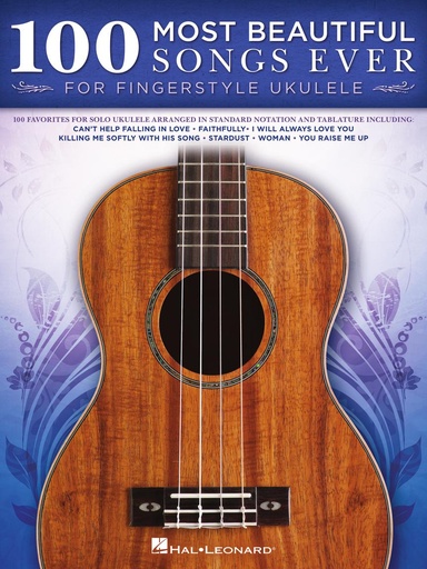 [511113] 100 Most Beautiful Songs Ever for Fingerstyle Ukulele