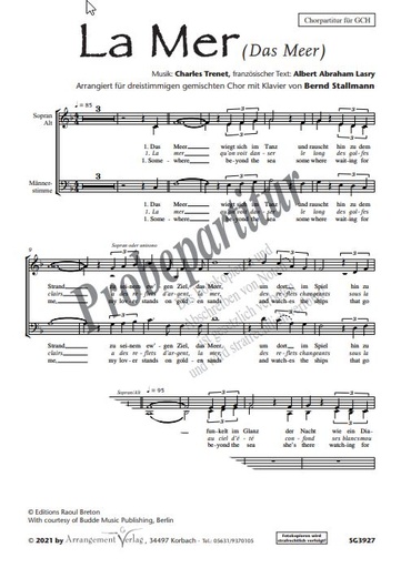 [511138] La Mer / Das Meer / Beyond the sea