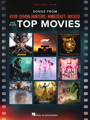 [511145] Songs from Kpop Demon Hunters, Minecraft, Wicked and more Top Movies