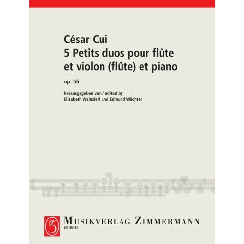 [511219] 5 Petits Duos für Flöte und Violine und Klavier op. 56