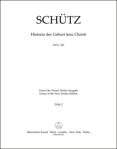 [512250] Historia der Geburt Jesu Christi SWV 435